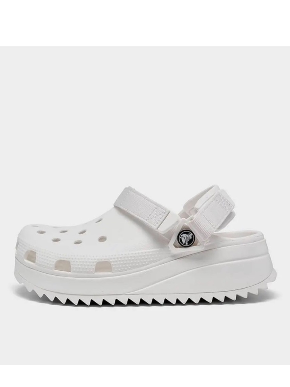 Women's Crocs Classic Hiker Clog Shoes White/White size 11 used nice clean